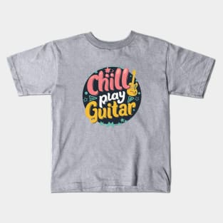 Chill Play Guitar Kids T-Shirt